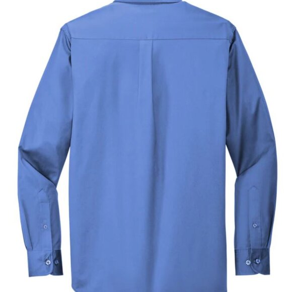 Easy Care Wrinkle Resistant Long Sleeve Button Down Shirt w/ Pocket - Picture 5 of 8